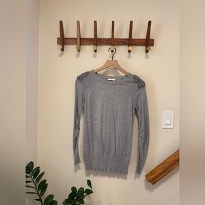 Ann Taylor Loft Grey Knit Sweater